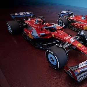 F Intip Livery Spesial Tim Scuderia Ferrari Di Gp Miami Serba Biru