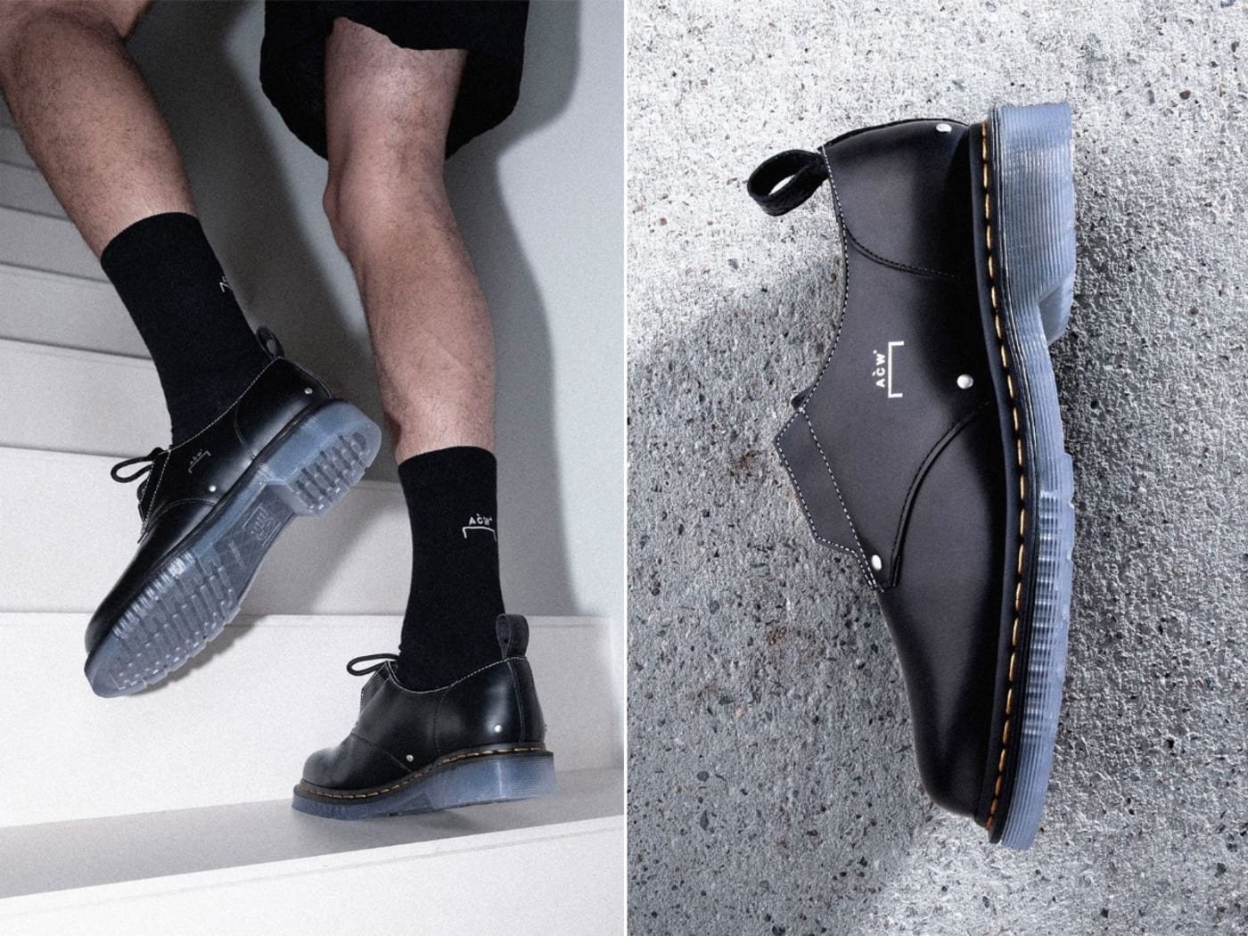 rick owens clear sole boots