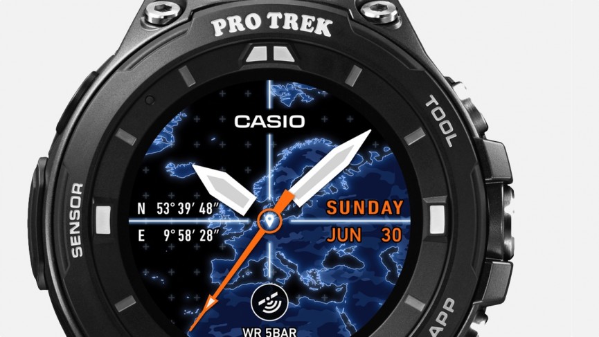 Casio Pro Trek WSD F20 Android Wear Tangguh Standar Militer blackxperience