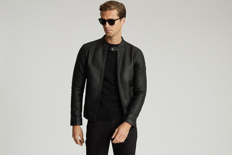 reiss keith leather jacket