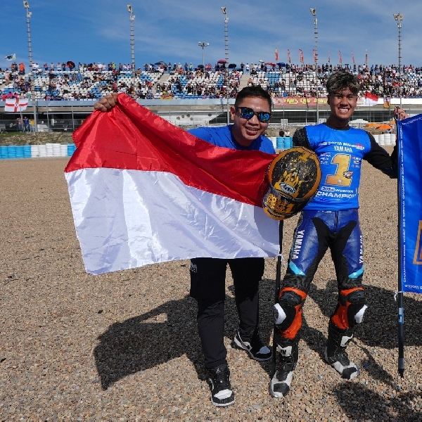 Cetak Sejarah Bagi Indonesia, Aldi Mahendra Juara Dunia World Supersport 300