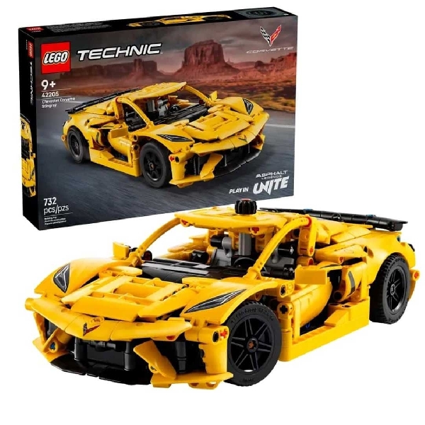 Lego Corvette Baru Hadir dengan Piston dan Roda Kemudi yang Bergerak