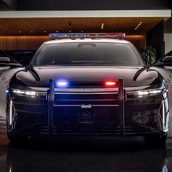 Polisi Amerika Sedang Mengevaluasi Penggunaan Lucid Air Sebagai Mobil Patroli