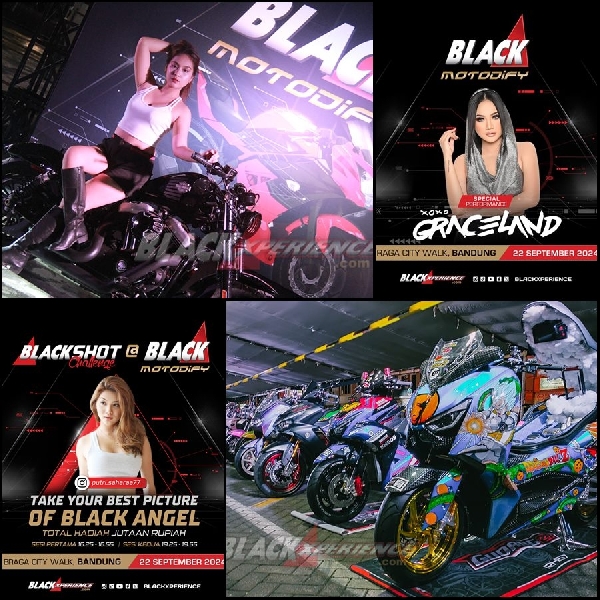 Black Motodify Bandung Menyapa Pals, Catch Best Moment dan Nikmati  Live DJ Graceland