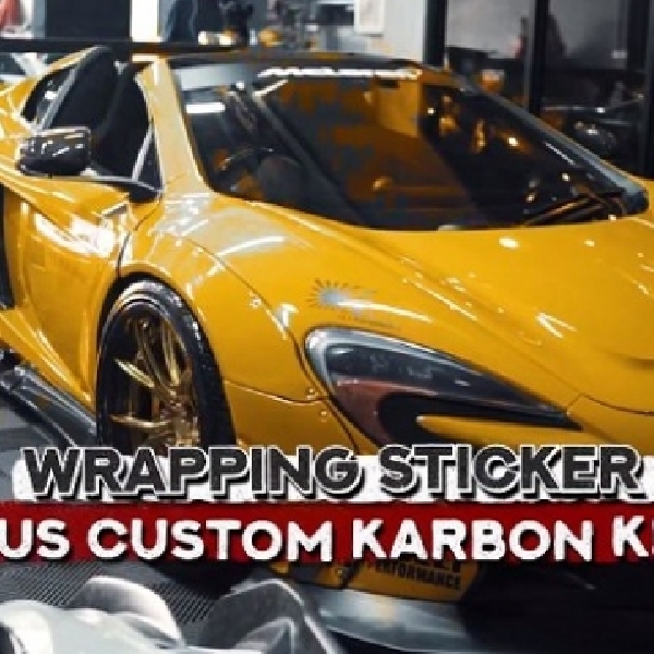 Mc Laren Aja Ganti Warna di Art Custom Works, Berapa Sih Biaya Wrapping Sticker ?