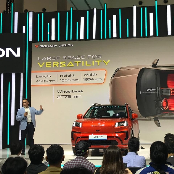 AION V SUV Elektrik Terbaru Menjangkau 600 km, Harga Mulai dari Rp499 juta 