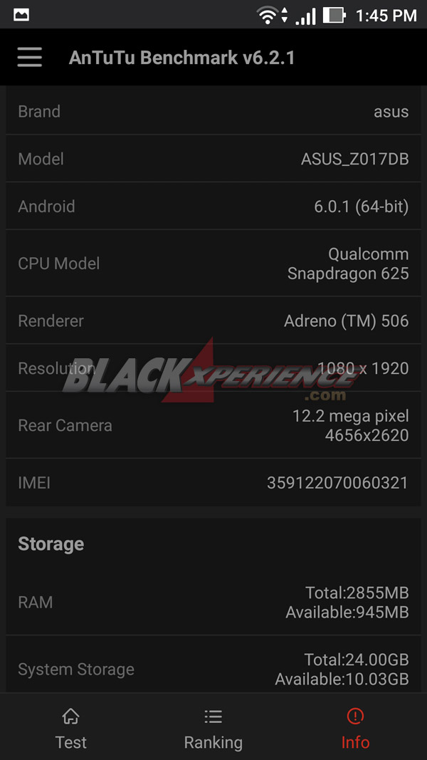 Detail Spesifikasi Zenfone 3 via AnTuTu Benchmark 2