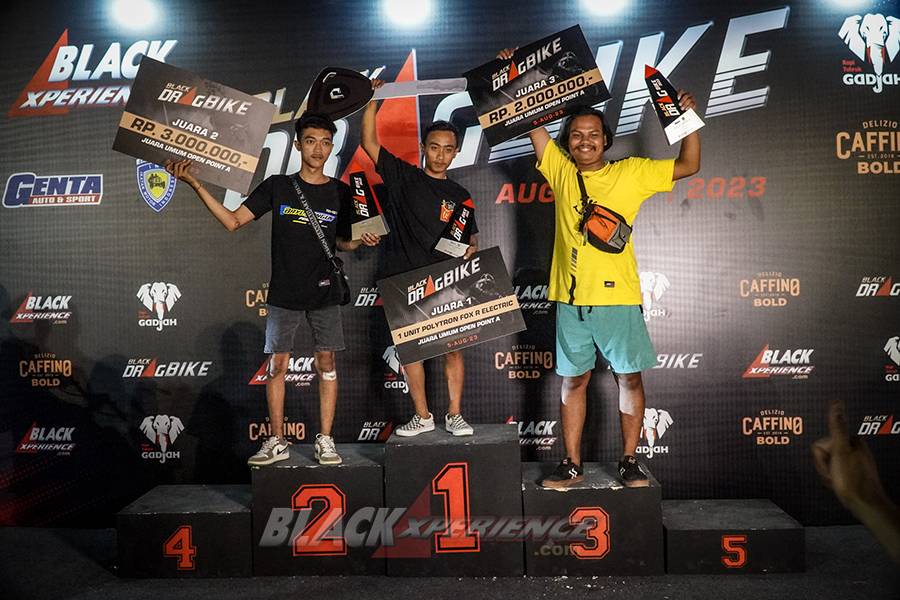 Juara Drag Bike 2023, Kelas Pemula Point B dan Kelas Utama Point A