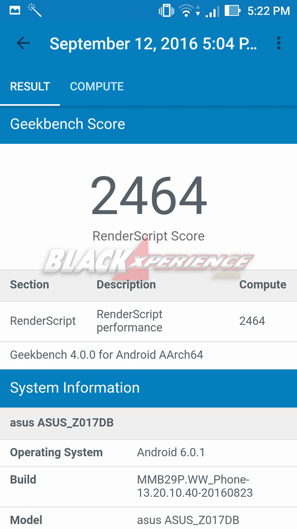 Hasil GeekBench Zenfone 3 (2)