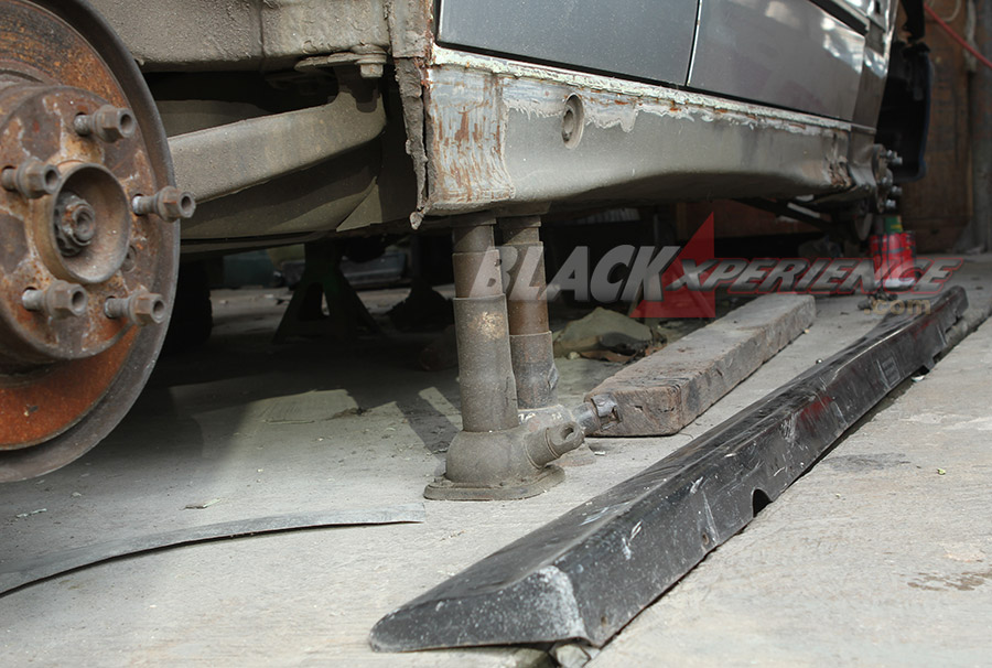 Side skirt sebelum proses fitting