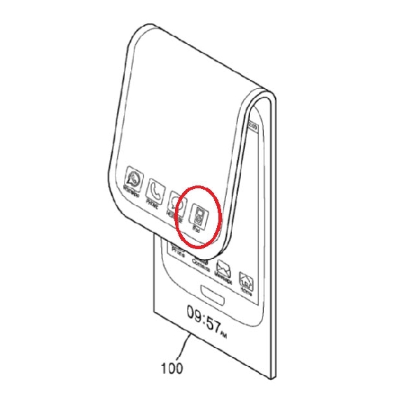 Samsung Ajukan paten Smartphone Lipat Hibrida