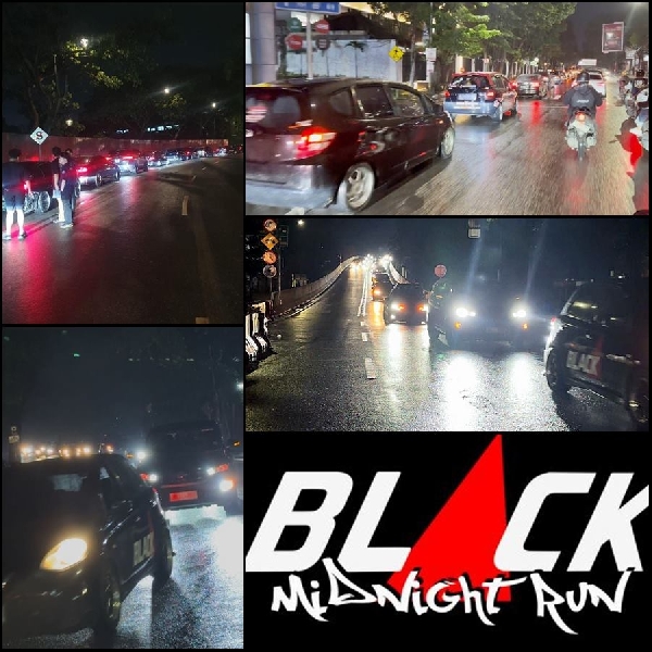 BLACK MIDNIGHT RUN 2025, Diramaikan 8 Komunitas 50 Mobil Hitam Menyusuri Kota Bandung Malam Hari 